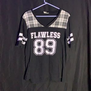 Black jersey style tshirt